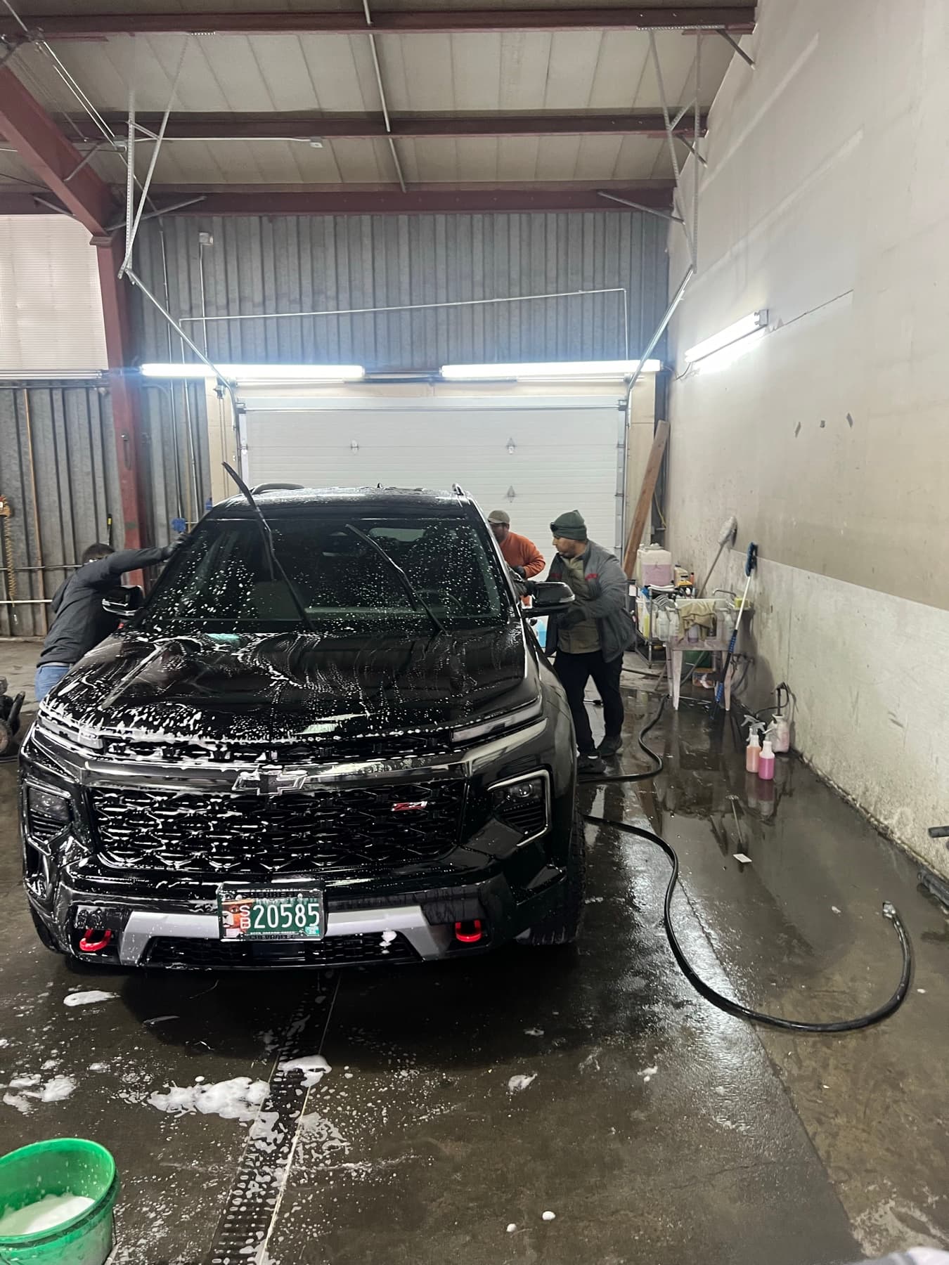 Daily driver vehicle reset for an Inside + Out King Detail service.